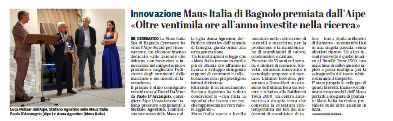 Press - Maus Italia - articolo 6