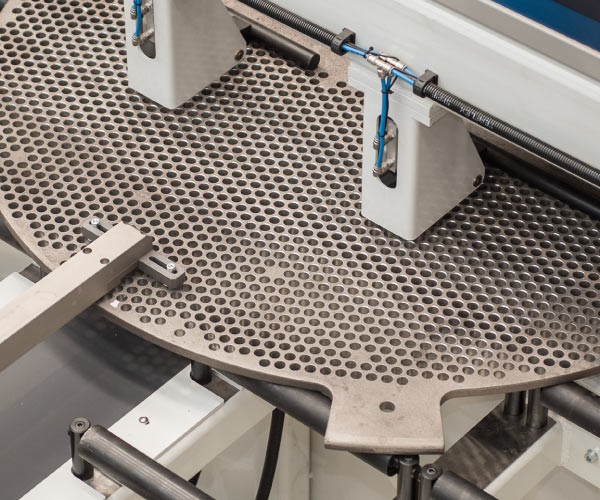 Baffle flaring holes