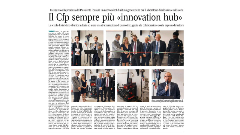 Il Cfp sempre più «innovation hub»